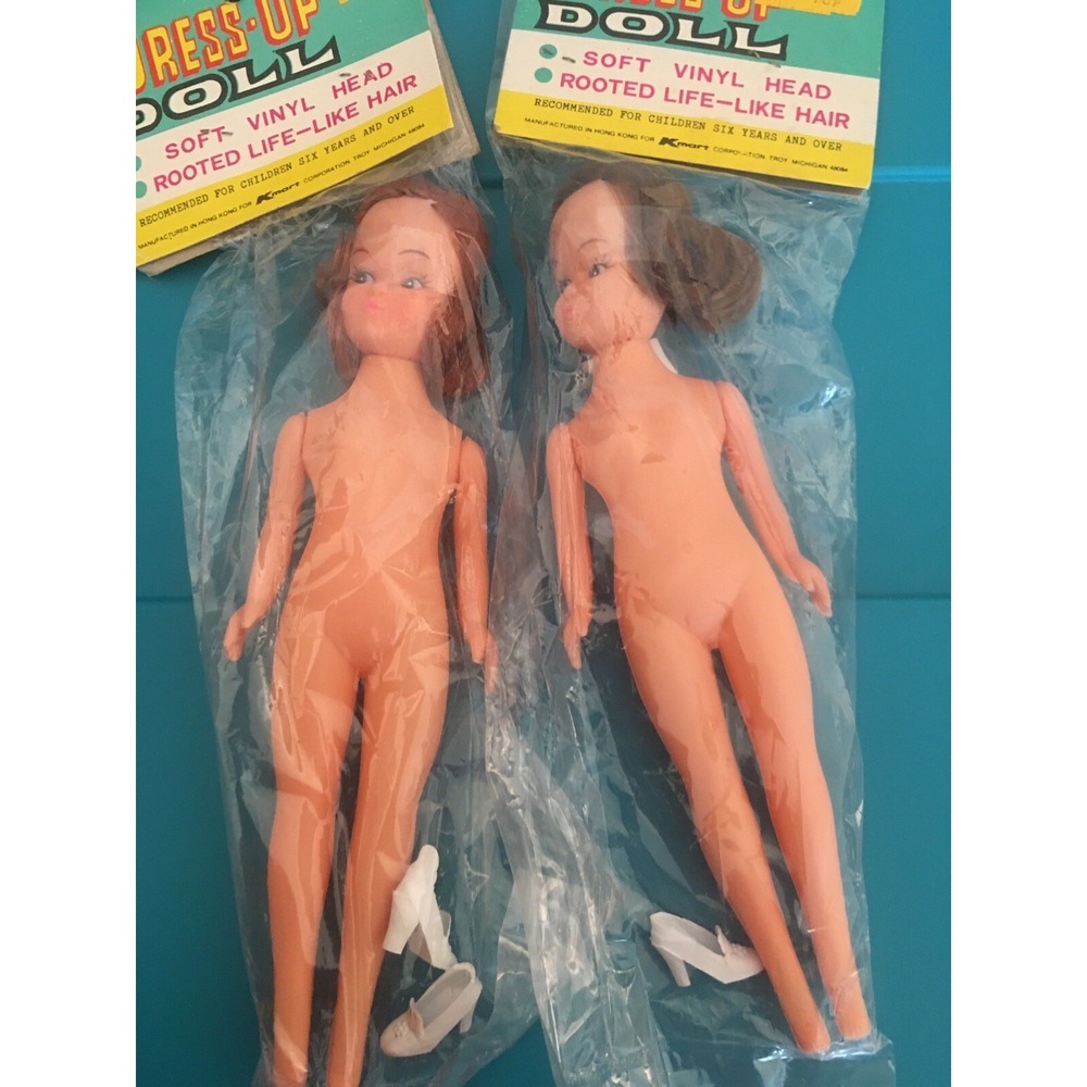 Vintage Dress up doll rooted hair NRFP
